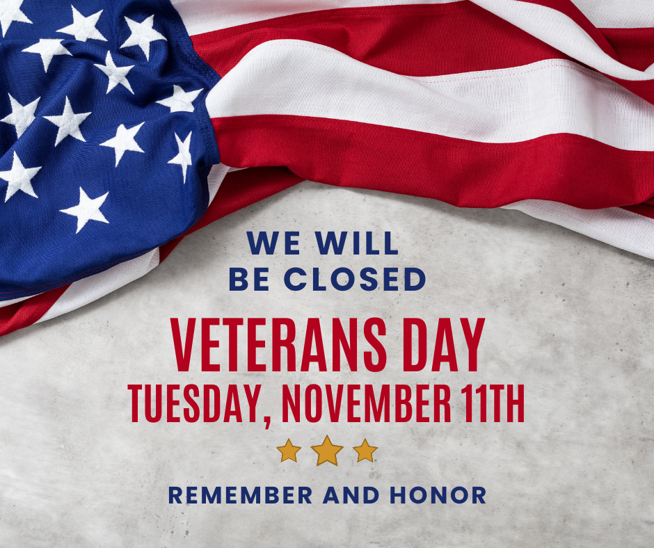 Closed Veterans Day